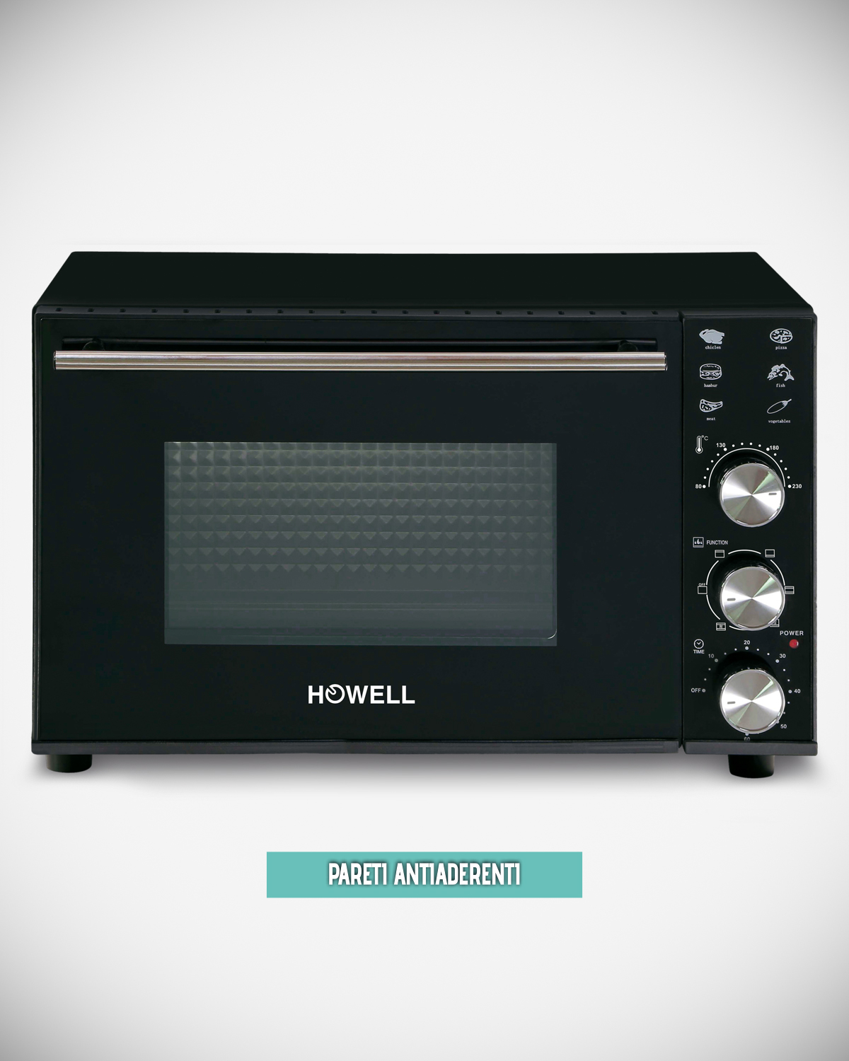 Electric oven with convection and no stick sides HO.FE3619LPN